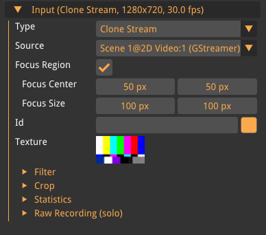 2d video focus region