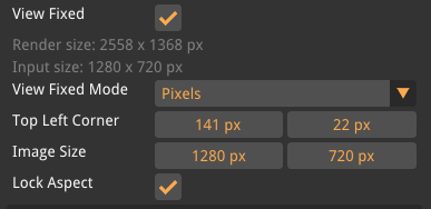 2d video view fixed