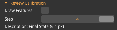 stitched video review calibration