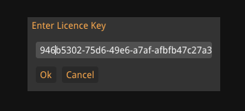 license textbox
